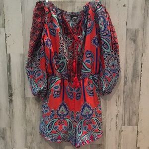 Venus off the shoulder boho style romper size XL